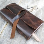 Leather hand-bound weekly planner